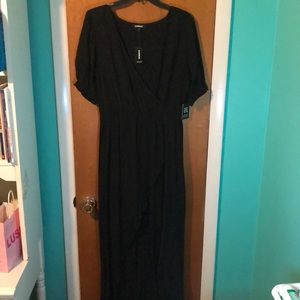 Black maxi dress